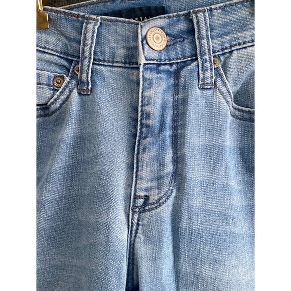 Aeropostale Blue Denim Jeans High Waisted Jegging 5 Pocket Women 00 Regular - Picture 5 of 16